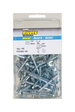 Surebonder 1/4 In. D X 1/4 In. Steel Rivets Silver 100 Pk