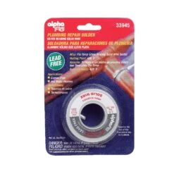 Alpha Fry 3 Oz Lead-Free Plumbing Solder 0.125 In. D Silver-Bearing Alloy 1 Pc