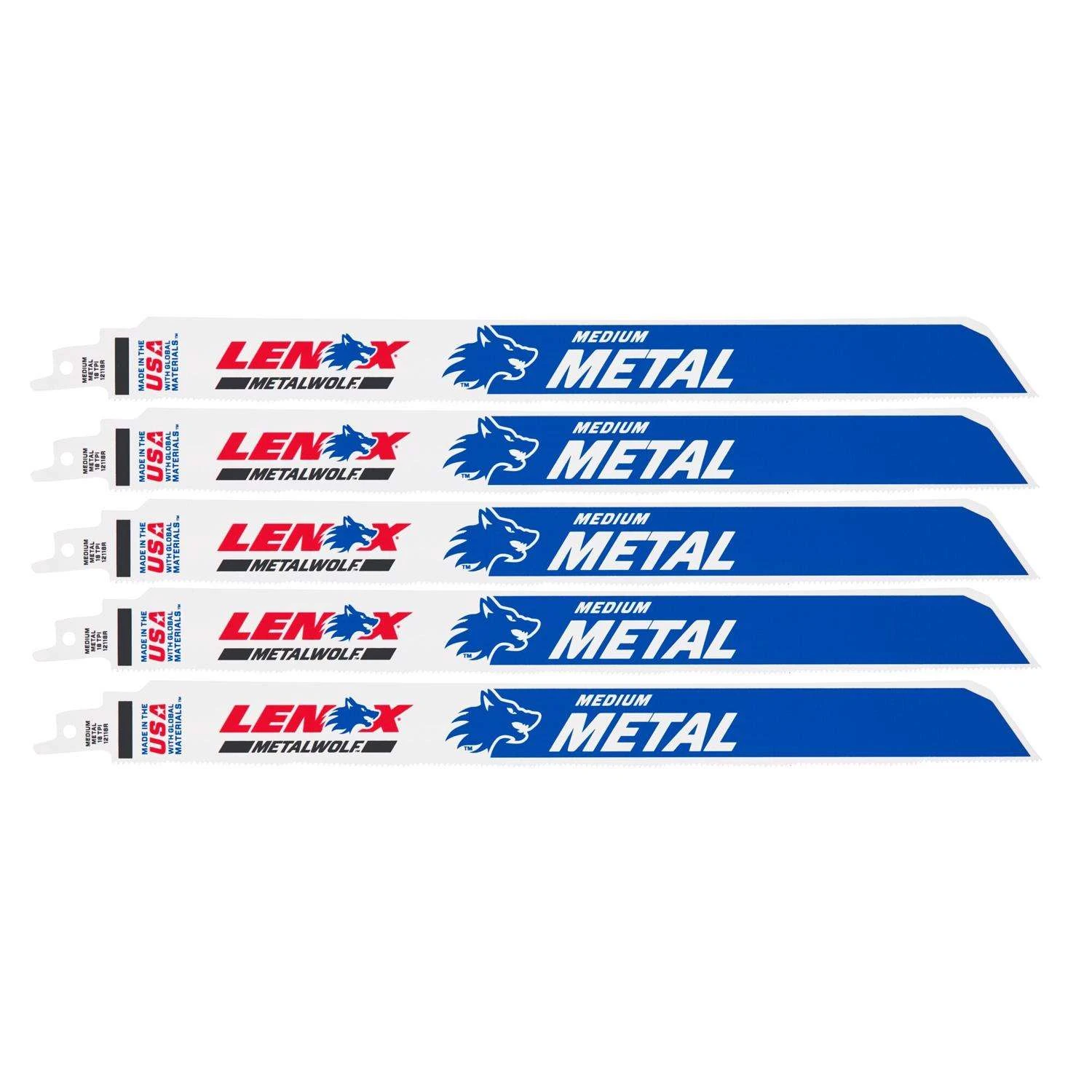 LENOX METALWOLF 12 In. Bi-Metal WAVE EDGE Reciprocating Saw Blade 18 TPI 5 Pk 1 LENOX METALWOLF 12 In. Bi-Metal WAVE EDGE Reciprocating Saw Blade 18 TPI 5 Pk