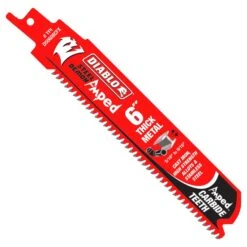 Diablo Steel Demon Amped 6 In. Carbide Tipped Thick Metal Reciprocating Saw Blade 6/9 TPI 1 Pk