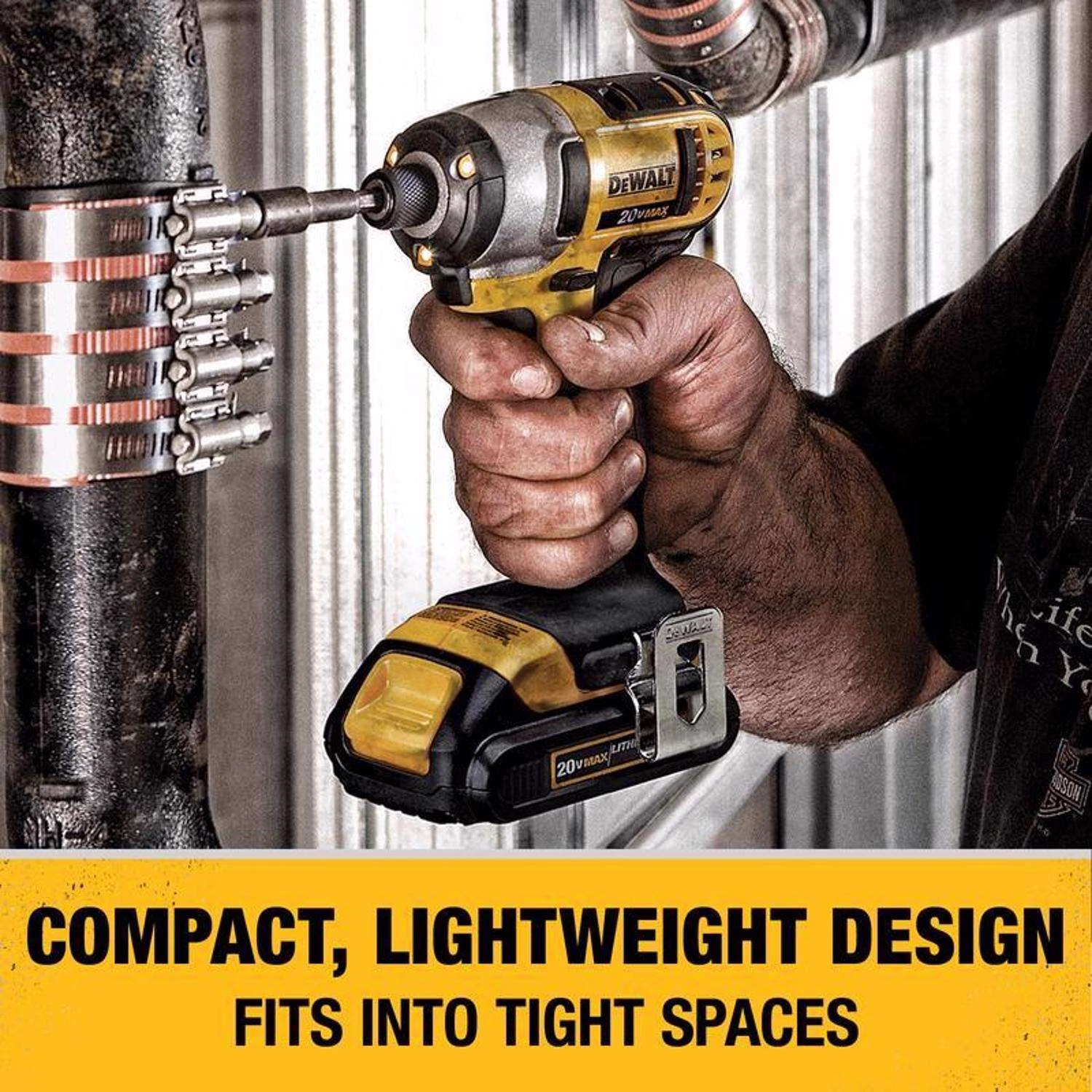 DeWalt 20V MAX Cordless Brushed 2 Tool Compact Drill And Impact Driver Kit 6 DeWalt 20V MAX Cordless Brushed 2 Tool Compact Drill And Impact Driver Kit - Image 6
