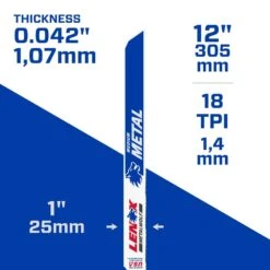 LENOX METALWOLF 12 In. Bi-Metal WAVE EDGE Reciprocating Saw Blade 18 TPI 5 Pk 6 LENOX METALWOLF 12 In. Bi-Metal WAVE EDGE Reciprocating Saw Blade 18 TPI 5 Pk -Craftsman Shop 0b38928a 3efa 4e03 9f68 86771b071348