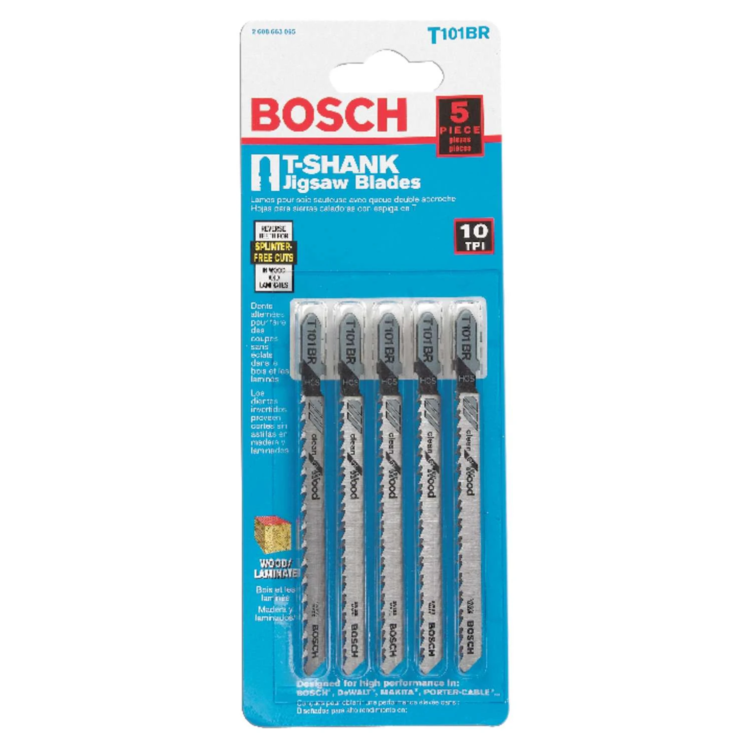 Bosch 4 In. High Carbon Steel T-Shank Jig Saw Blade 10 TPI 5 Pk 1 Bosch 4 In. High Carbon Steel T-Shank Jig Saw Blade 10 TPI 5 Pk