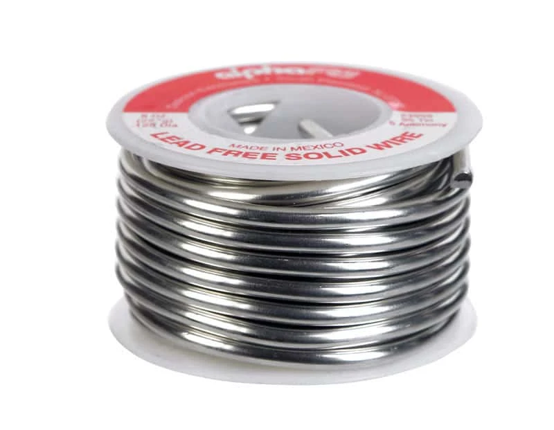 Alpha Fry 8 Oz Lead-Free Solid Wire Solder 0.125 In. D Tin/Antimony 95/5 1 Pc 2 Alpha Fry 8 Oz Lead-Free Solid Wire Solder 0.125 In. D Tin/Antimony 95/5 1 Pc - Image 2