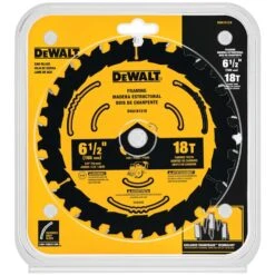 DeWalt 6-1/2 In. D X 5/8 In. Tungsten Carbide Circular Saw Blade 18 Teeth 1 Pk