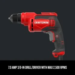 Craftsman 7 Amps 3/8 In. Corded Drill Driver -Craftsman Shop 16741273 8500 487b 87df 47081d937593