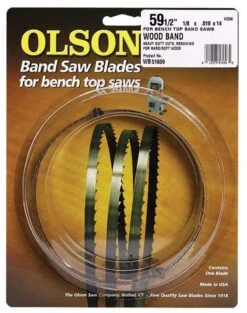 Olson 59.5 In. L X 0.13 In. W Carbon Steel Band Saw Blade 14 TPI Hook Teeth 1 Pk