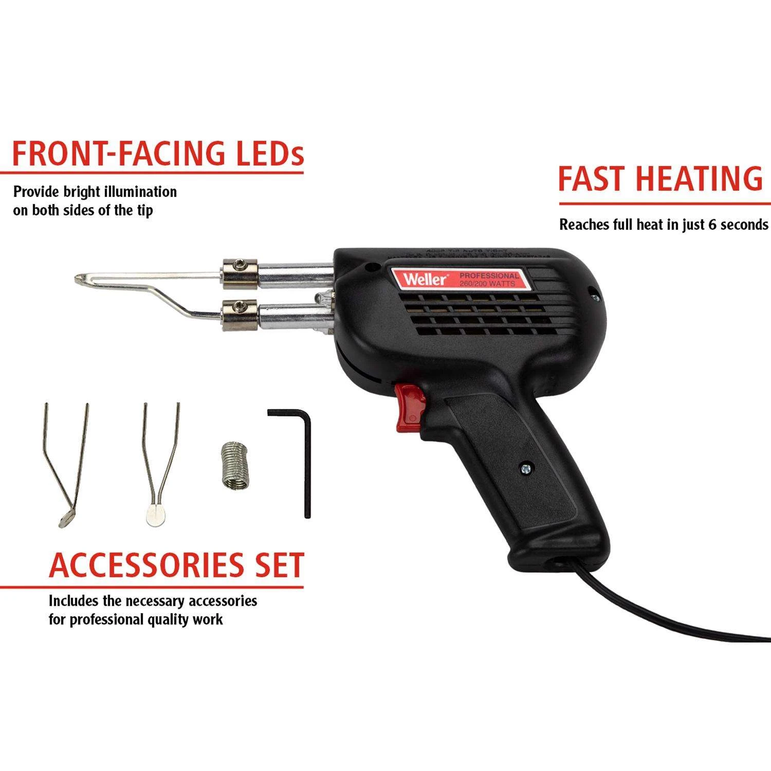 Weller Corded Soldering Gun Kit 260 W 1 Pk 5 Weller Corded Soldering Gun Kit 260 W 1 Pk - Image 5