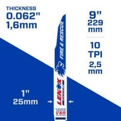 LENOX DEMOWOLF 9 In. Bi-Metal Reciprocating Saw Blade 10 TPI 5 Pk -Craftsman Shop 1e0ab26a 7258 4b7f a148 66ab1557012c