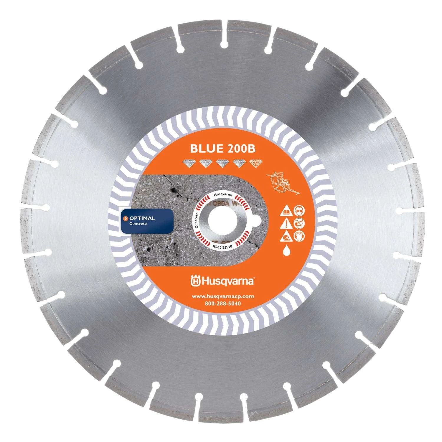 Husqvarna 14 In. D X 1 In. Blue 200B Alloy Steel Circular Saw Blade 1 Each 1 Husqvarna 14 In. D X 1 In. Blue 200B Alloy Steel Circular Saw Blade 1 Each