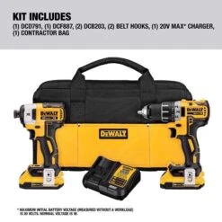 DeWalt 20V MAX Cordless Brushless 2 Tool Compact Drill And Impact Driver Kit -Craftsman Shop 22bd495d 6cbf 44ff 9975 73bc03c7ff84