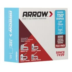 Arrow T50 3/8 In. W X 3/8 In. L 18 Ga. Flat Crown Heavy Duty Staples 5000 Pk -Craftsman Shop 241d153f 5030 4639 92e2 b1f5eb781a73