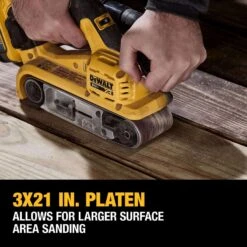 DeWalt 20V MAX XR 3 In. W X 21 In. L Cordless Belt Sander Tool Only -Craftsman Shop 264d1f8e c4d9 407f 82e2 64e5c3cfc0ad