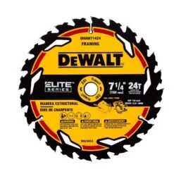 DeWalt Elite Series 7-1/4 In. D X 5/8 In. Carbide Circular Saw Blade 24 Teeth 1 Pk