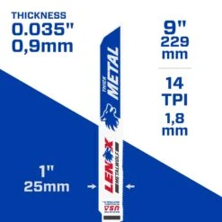 LENOX METALWOLF 9 In. Bi-Metal WAVE EDGE Reciprocating Saw Blade 14 TPI 2 Pk -Craftsman Shop 26c43845 d609 47d8 9ffa c1b0157f2517