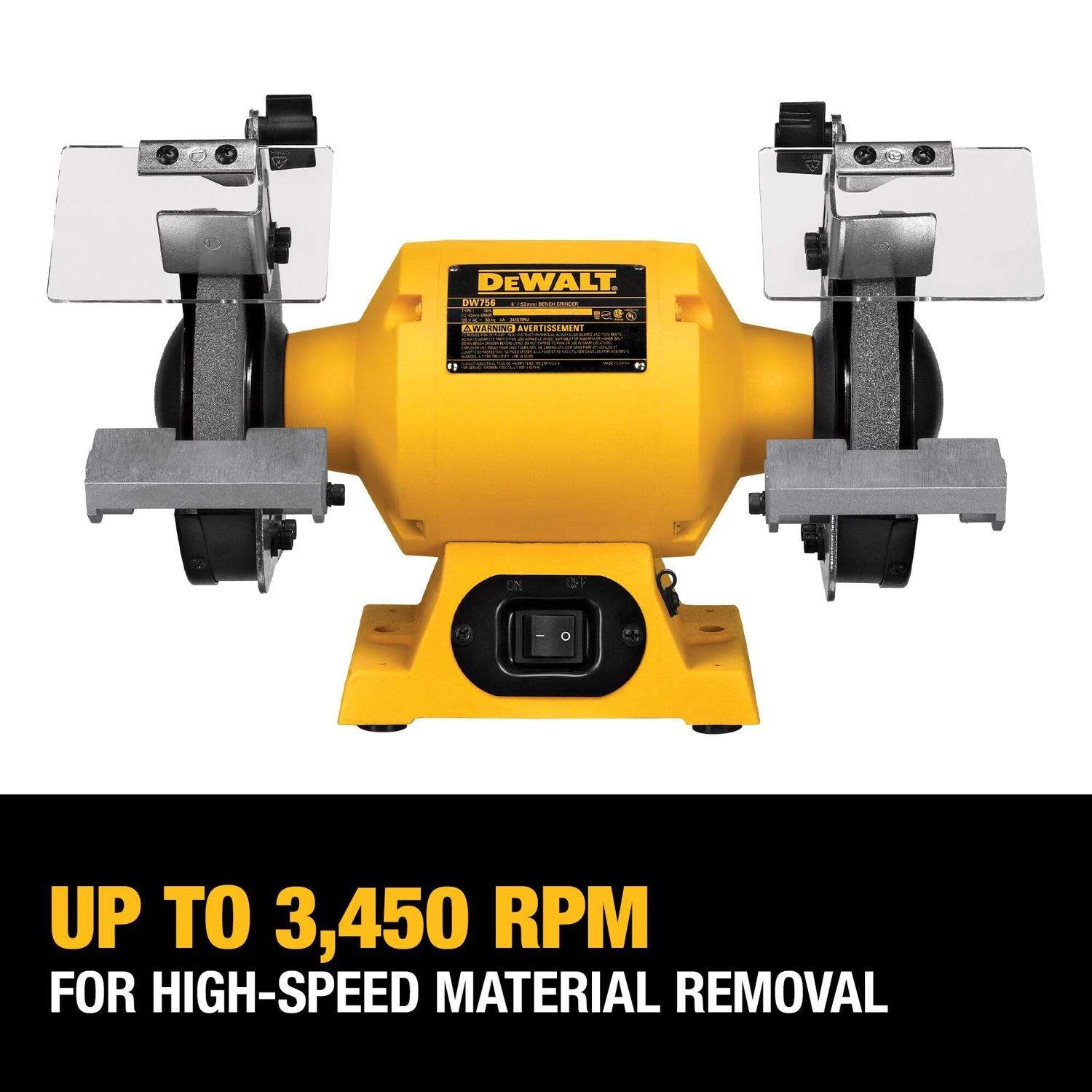 DeWalt 4 Amps 6 In. Bench Grinder 5/8 HP 7 DeWalt 4 Amps 6 In. Bench Grinder 5/8 HP - Image 7