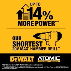 DeWalt 20V MAX ATOMIC 1/2 In. Brushless Cordless Hammer Drill Kit (Battery & Charger) -Craftsman Shop 29693b92 1cce 4667 8d9d 323cc18fbd67