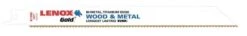 Lenox Gold 8 In. Bi-Metal Reciprocating Saw Blade 10 TPI 5 Pk
