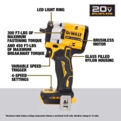 DeWalt 20V MAX ATOMIC 3/8 In. Cordless Brushless Compact Impact Wrench Tool Only -Craftsman Shop 2a8bb3fc 7da8 4105 96bb 0faac0cc6d37