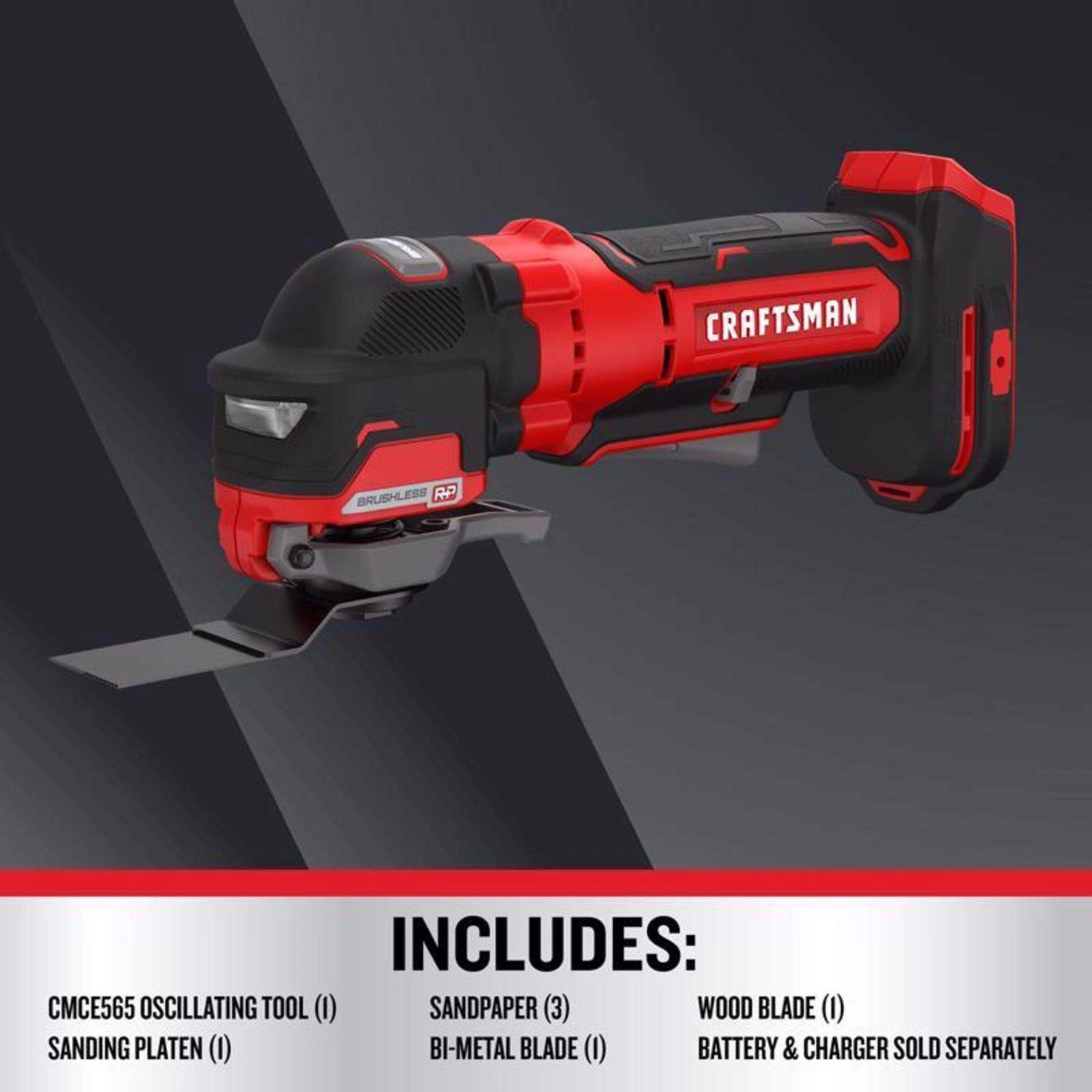 Craftsman V20 Brushless RP Cordless Oscillating Multi-Tool Tool Only 5 Craftsman V20 Brushless RP Cordless Oscillating Multi-Tool Tool Only - Image 5