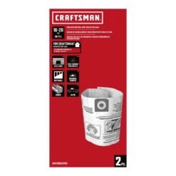 Craftsman 2 In. L X 12 In. W Wet/Dry Vac Bag 16-20 Gal 2 Pc -Craftsman Shop 2d60bfef 3c20 44d3 860f 153305e3c1a5