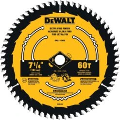 DeWalt 7-1/4 In. D X 5/8 In. Tungsten Carbide Circular Saw Blade 60 Teeth 1 Pk
