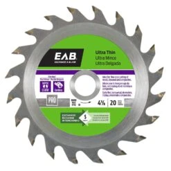 Exchange-A-Blade 4-3/8 In. D X 20 Mm Ultra Thin Carbide Tipped Finishing Saw Blade 20 Teeth 1 Pk