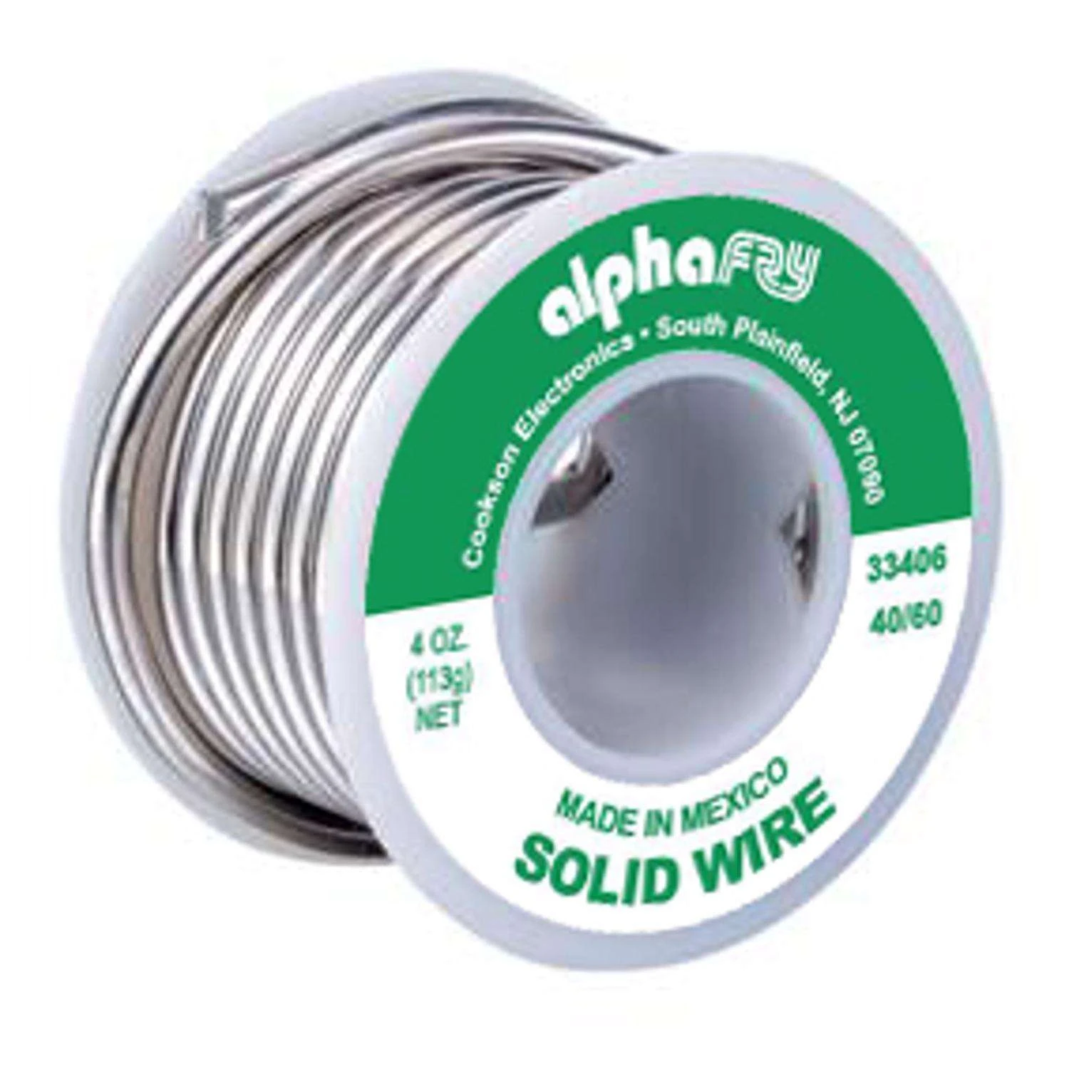 Alpha Fry 4 Oz Solid Wire Solder Tin/Lead 40/60 1 Pc 1 Alpha Fry 4 Oz Solid Wire Solder Tin/Lead 40/60 1 Pc