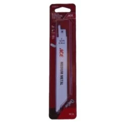 Ace 6 In. Bi-Metal Reciprocating Saw Blade 18 TPI 5 Pk