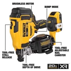 DeWalt 20V MAX Cordless 15 Deg Coil Roofing Nailer 20 V -Craftsman Shop 389bb4ed fb6d 4d5d 8754 773dda1bdc29