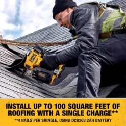 DeWalt 20V MAX Cordless 15 Deg Coil Roofing Nailer 20 V -Craftsman Shop 38df59e3 7ba2 4b18 9845 3aa05773341f