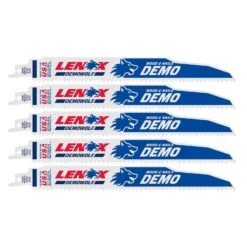 LENOX DEMOWOLF 9 In. Bi-Metal Reciprocating Saw Blade 6 TPI 5 Pk
