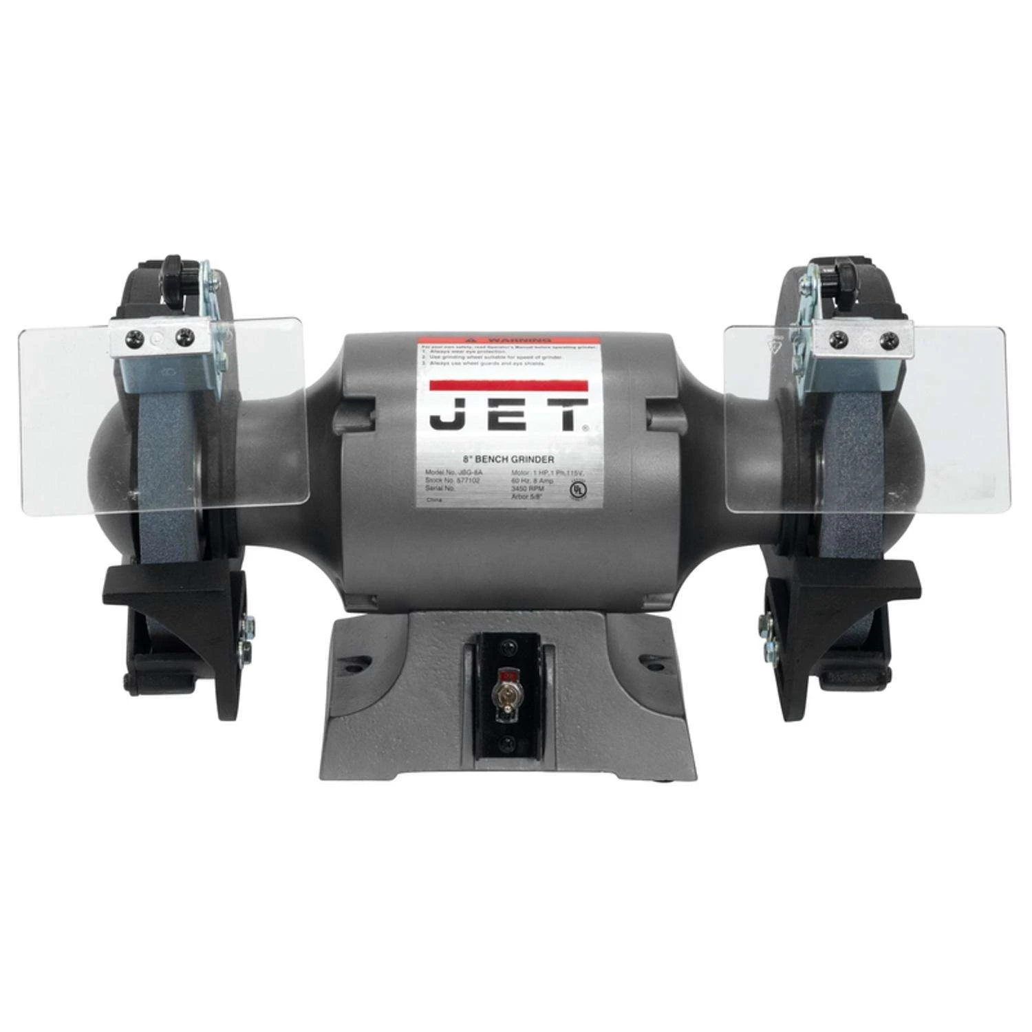 JET JBG-8B 8 Amps 8 In. Shop Bench Grinder 1 JET JBG-8B 8 Amps 8 In. Shop Bench Grinder