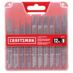 Craftsman High Carbon Steel U-Shank Jig Saw Blade Set 12 Pc