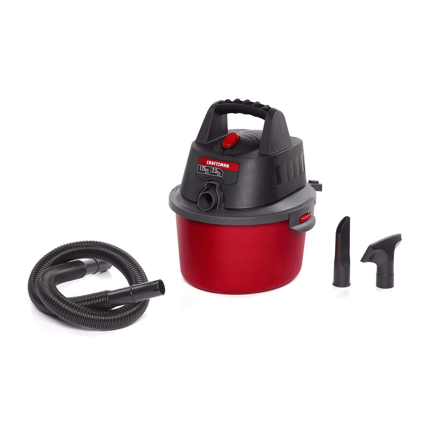 Craftsman 2.5 Gal Corded Wet/Dry Vacuum Tool Only 3 Amps 120 V 1.75 HP 1 Craftsman 2.5 Gal Corded Wet/Dry Vacuum Tool Only 3 Amps 120 V 1.75 HP