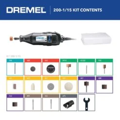 Dremel 200 Series 0.9 Amps Corded 2-Speed Rotary Tool Kit -Craftsman Shop 43077b39 9e21 4056 8b50 226fd58b0ef1