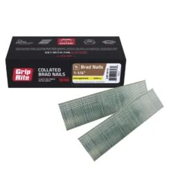Grip-Rite 1-1/4 In. 18 Ga. Straight Strip Electro Galvanized Finish Nails 5000 Pk -Craftsman Shop 4319daf8 de66 45d2 853e 324e0c13bd07