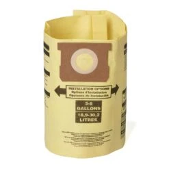 Craftsman 1 In. L X 9.5 In. W Wet/Dry Vac Filter Bag 5-8 Gal 2 Pc