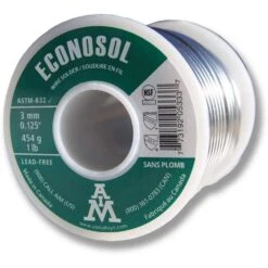 AIM Econosol 16 Oz Lead-Free Solid Wire Solder 0.125 In. D Tin/Copper 97/3 1 Pc