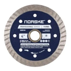 Norske 4 In. D X 5/8 And 7/8 In. Diamond Turbo Rim Circular Saw Blade 1 Each