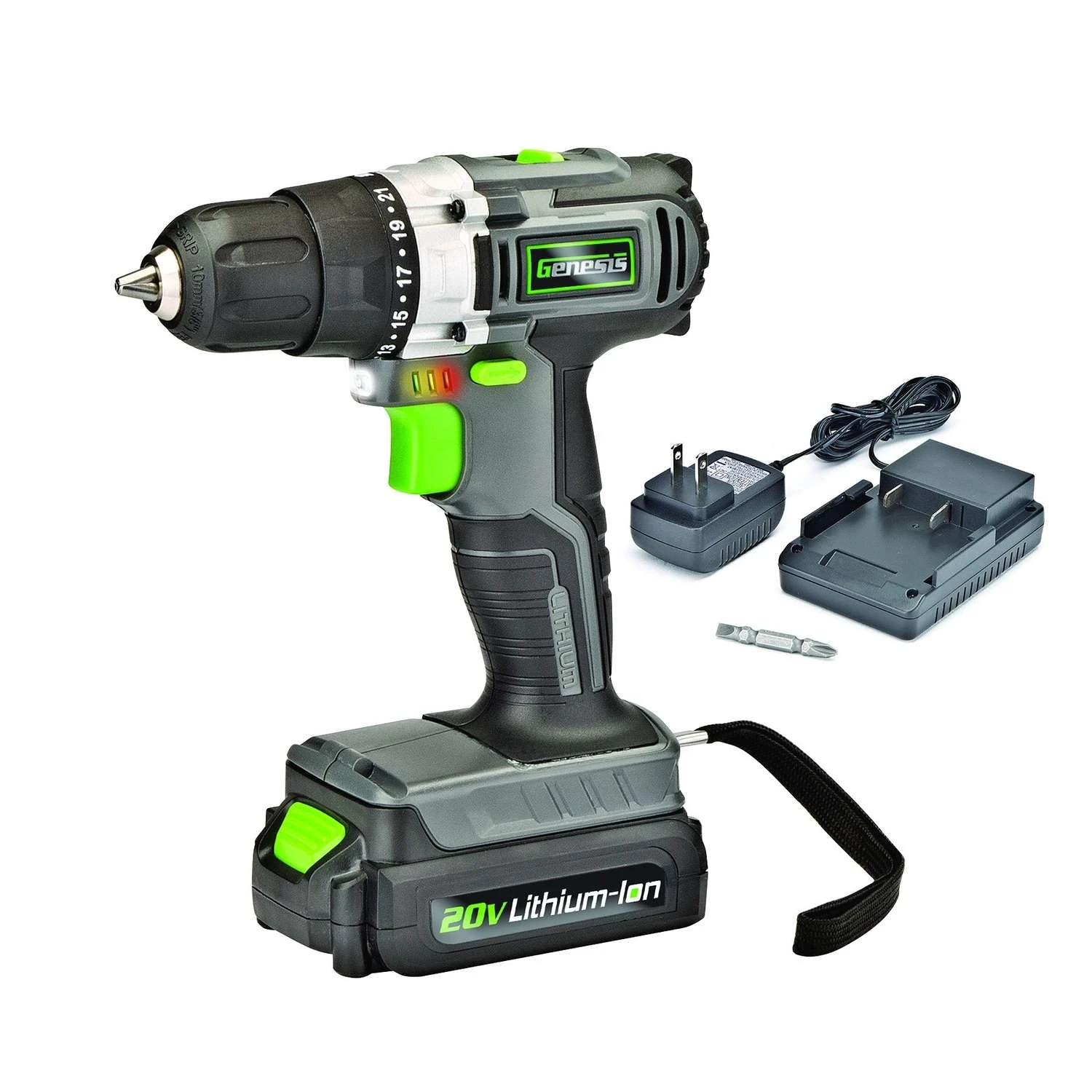 Genesis 20V 3/8 In. Brushless Cordless Drill Kit (Battery & Charger) 1 Genesis 20V 3/8 In. Brushless Cordless Drill Kit (Battery & Charger)