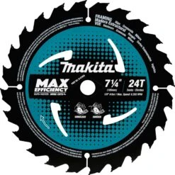 Makita 7-1/4 In. D X 5/8 In. Max Efficiency Carbide Tipped Circular Saw Blade 24 Teeth 1 Pk