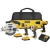 DeWalt 20V MAX Cordless Brushed 4 Tool Combo Kit -Craftsman Shop 49e7c977 a400 4198 9339 44bc1977502f