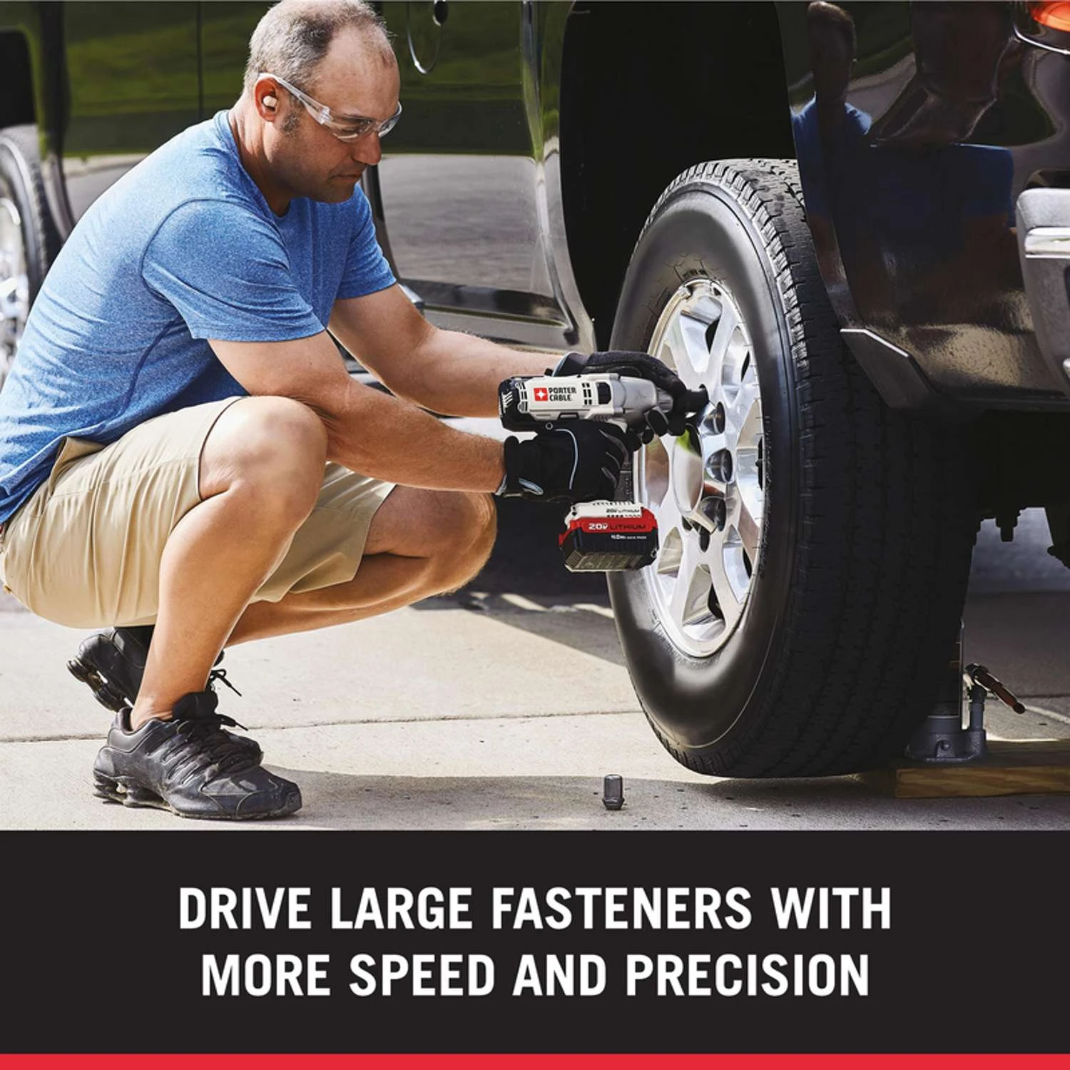 Porter Cable 20V 1/2 In. Cordless Brushed Impact Wrench Kit (Battery & Charger) 5 Porter Cable 20V 1/2 In. Cordless Brushed Impact Wrench Kit (Battery & Charger) - Image 5