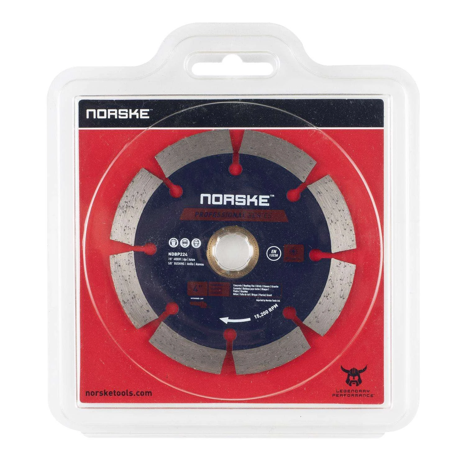 Norske 4 In. D X 5/8 And 7/8 In. Diamond Segmented Rim Diamond Saw Blade 1 Each 2 Norske 4 In. D X 5/8 And 7/8 In. Diamond Segmented Rim Diamond Saw Blade 1 Each - Image 2