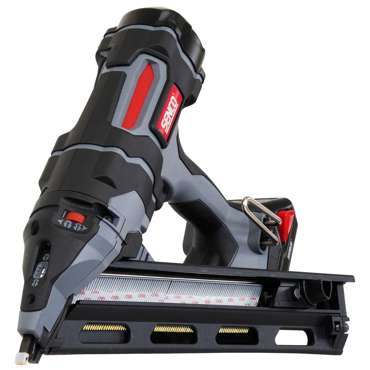 Senco 15 Ga. Cordless 34 Deg Pneumatic Finish Nailer Kit (Battery & Charger) 18 V 1 Senco 15 Ga. Cordless 34 Deg Pneumatic Finish Nailer Kit (Battery & Charger) 18 V