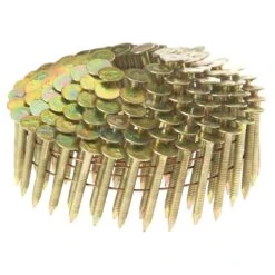 Grip-Rite 1-1/4 In. 11 Ga. Angled Strip Electro Galvanized Roofing Nails 15 Deg 7200 Pk