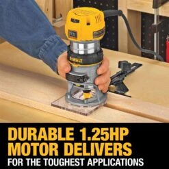 DeWalt 7 Amps 1.25 HP Corded Compact Router Tool Only -Craftsman Shop 4f41b83b 6ff3 41f4 b938 bd6f02c87495