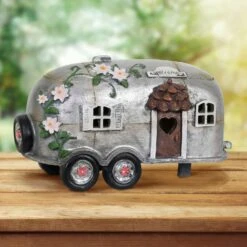 Exhart Resin Multi-color 6 In. Silver Camper Garden Statue -Craftsman Shop 5327a4e2 f8d6 458f b7cb 7624f4c44e23