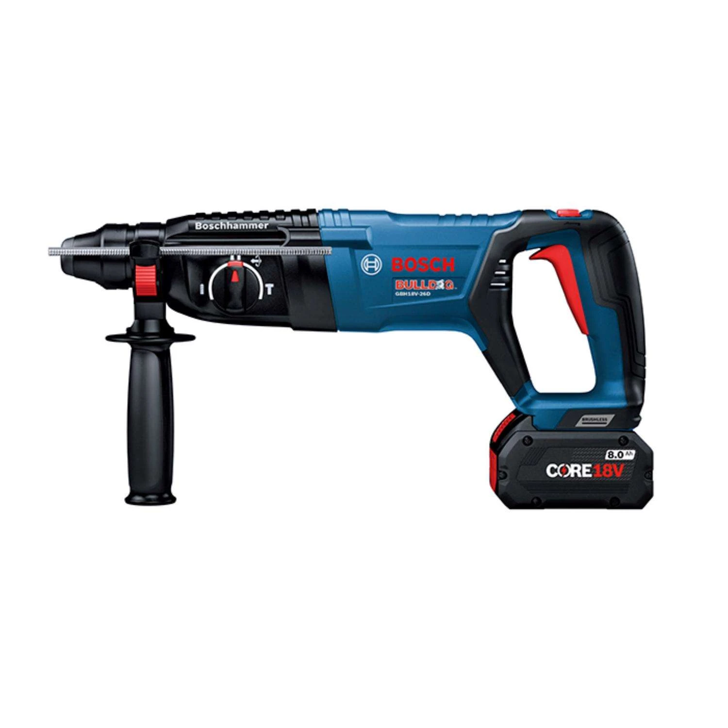 Bosch 18V Bulldog 1 In. Cordless SDS-Plus Rotary Hammer Drill Kit (Battery) 1 Bosch 18V Bulldog 1 In. Cordless SDS-Plus Rotary Hammer Drill Kit (Battery)